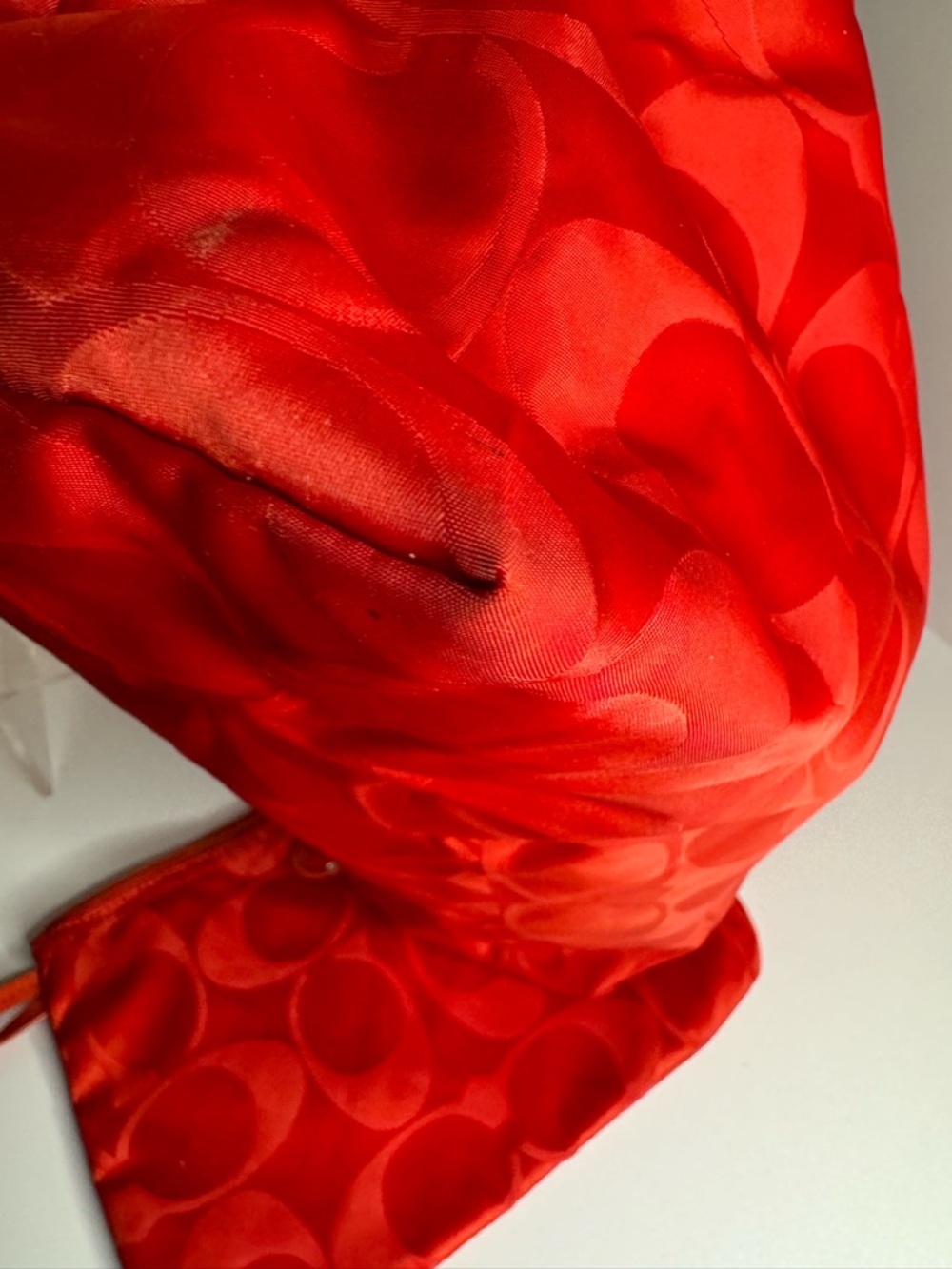 #279 Coach Nylon Getaway Weekender Signature Tote w/ Snap-In Pouch - Picture 7 of 15